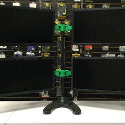 Four Monitor Stand With 4x Monitors Combo - $0 DOWN!