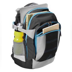 New in Box Ergonomic Backpack Travel Bookbag + Laptop Pocket Black & Blue