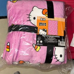 Hello Kitty Halloween Blanket Still In Bag 