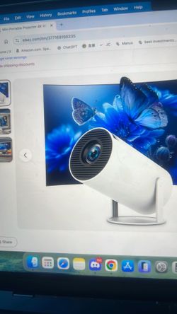 Portable projector 4K WiFi