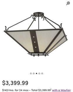 Zandra 30” Large Flush Outdoor Light Fixture!