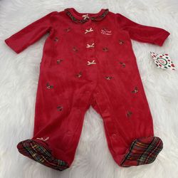 New! Little Me “My First Christmas” Footie PJ *3 Months