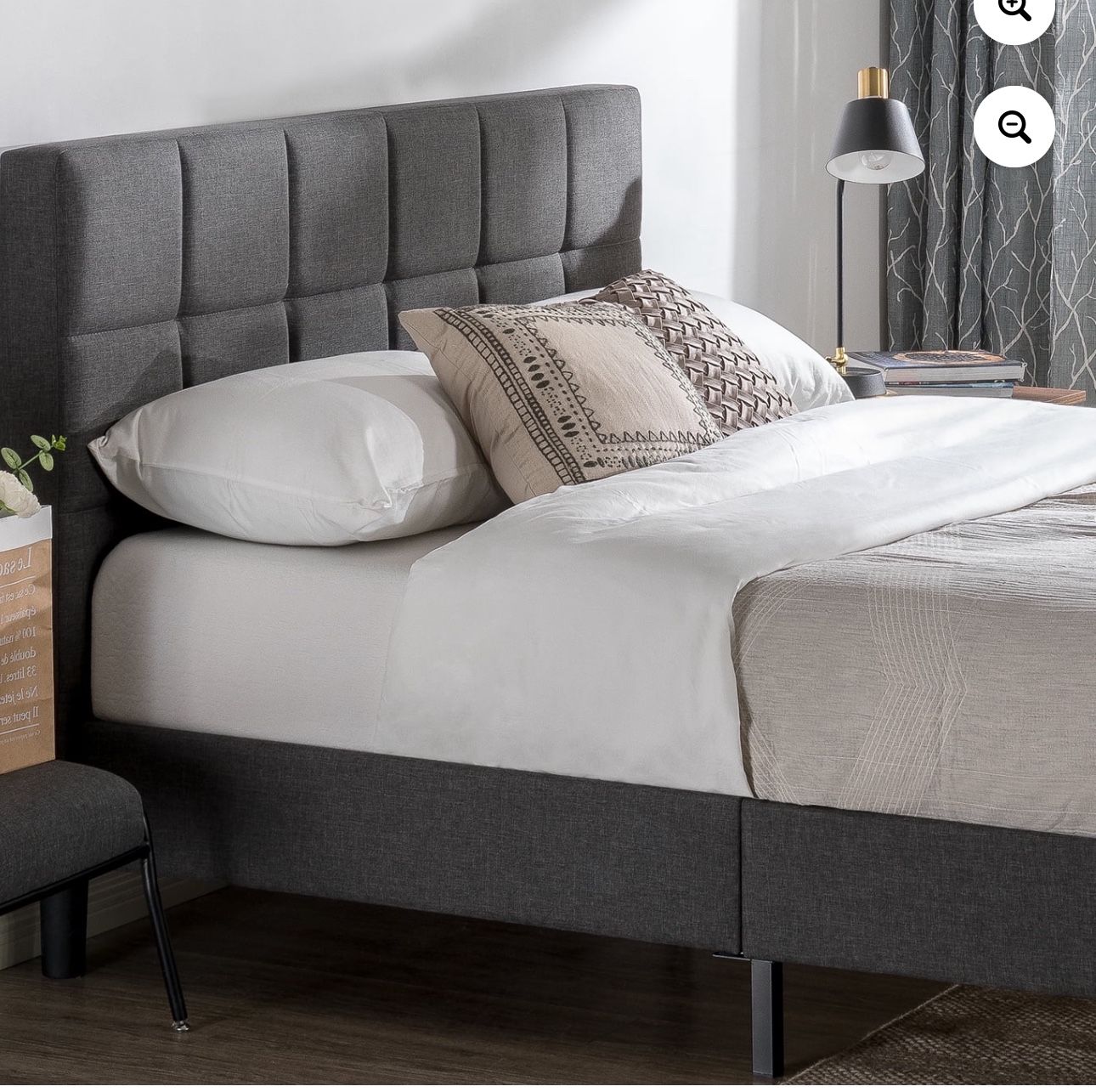 Zinus Queen Bed Frame With Upholstery 
