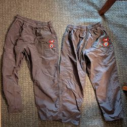 2 Pairs Of Kids Training Pants For Martial Arts, Sparring