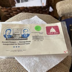 Ronald Reagan/George Bush 1985 Post Card