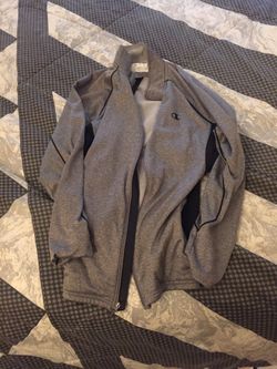 Champions Grey Zip Up Sweater