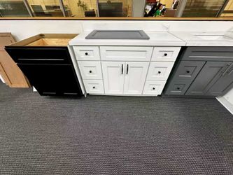 White Color 54 inch Vanity Cabinet(with Countertop)