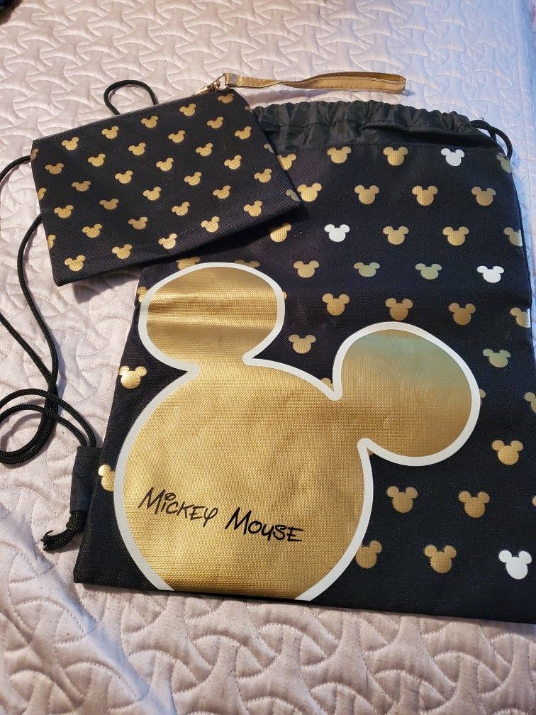 Mickey Mouse Backpack W/Wristlet