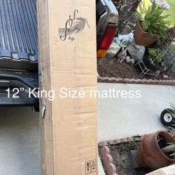 Brand New. 12” King Size Mattress. Hybrid Bamboo Foam/innerspring Combination 