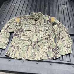 US NAVY Working UNIFORM NWU TYPE 3 BLOUSE Shirt USN Men’s Jacket Large Regular