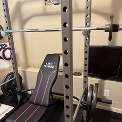 squat rack/ bench press