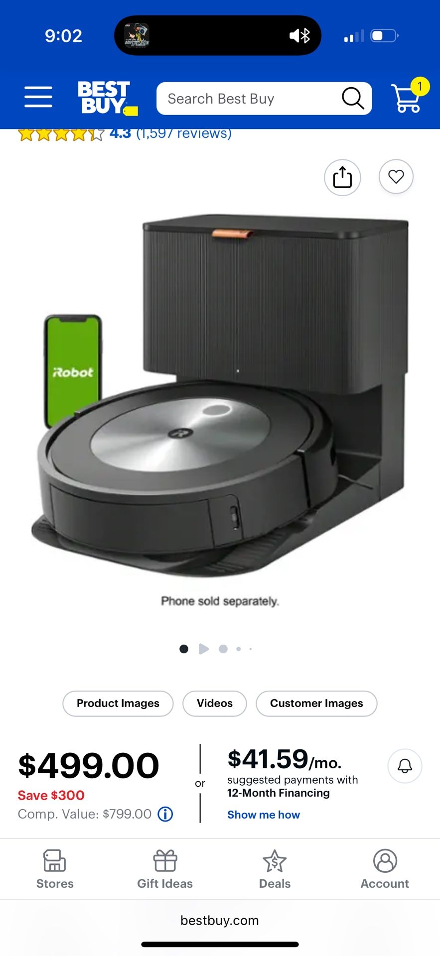 iRobot Roomba J7 + Self Emptying Robot Vacuum