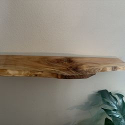 Floating Live Edge Shelf