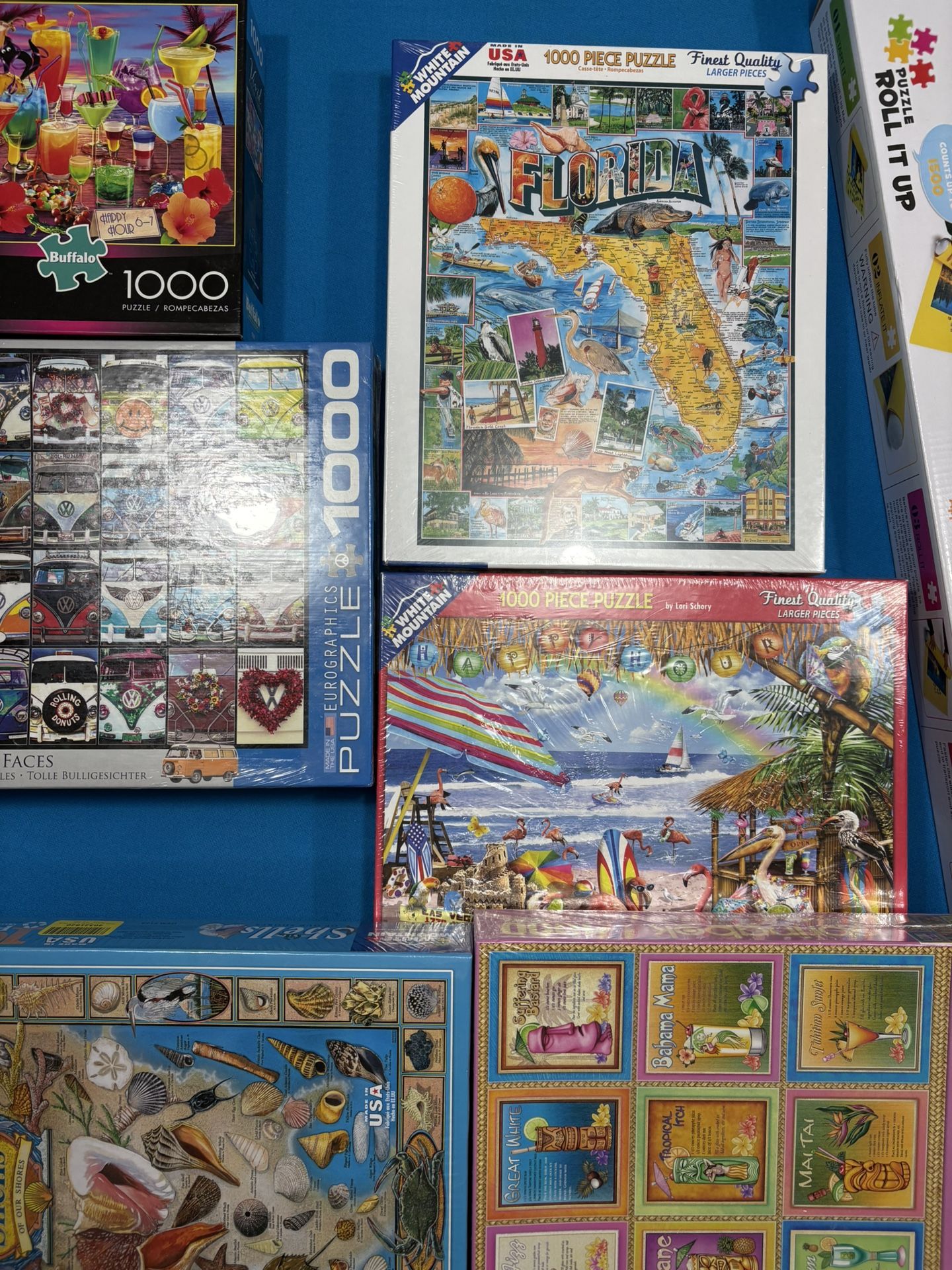 Six New Jigsaw Puzzles Roll Up Puzzle Mat Instead Of Puzzle Sorting Trays