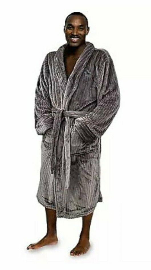 NFL Dallas Cowboy Ribbed Silk Touch Robe 
One Size