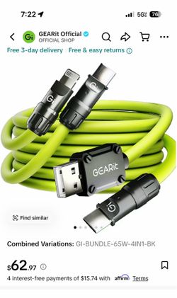 Gan charger & cable