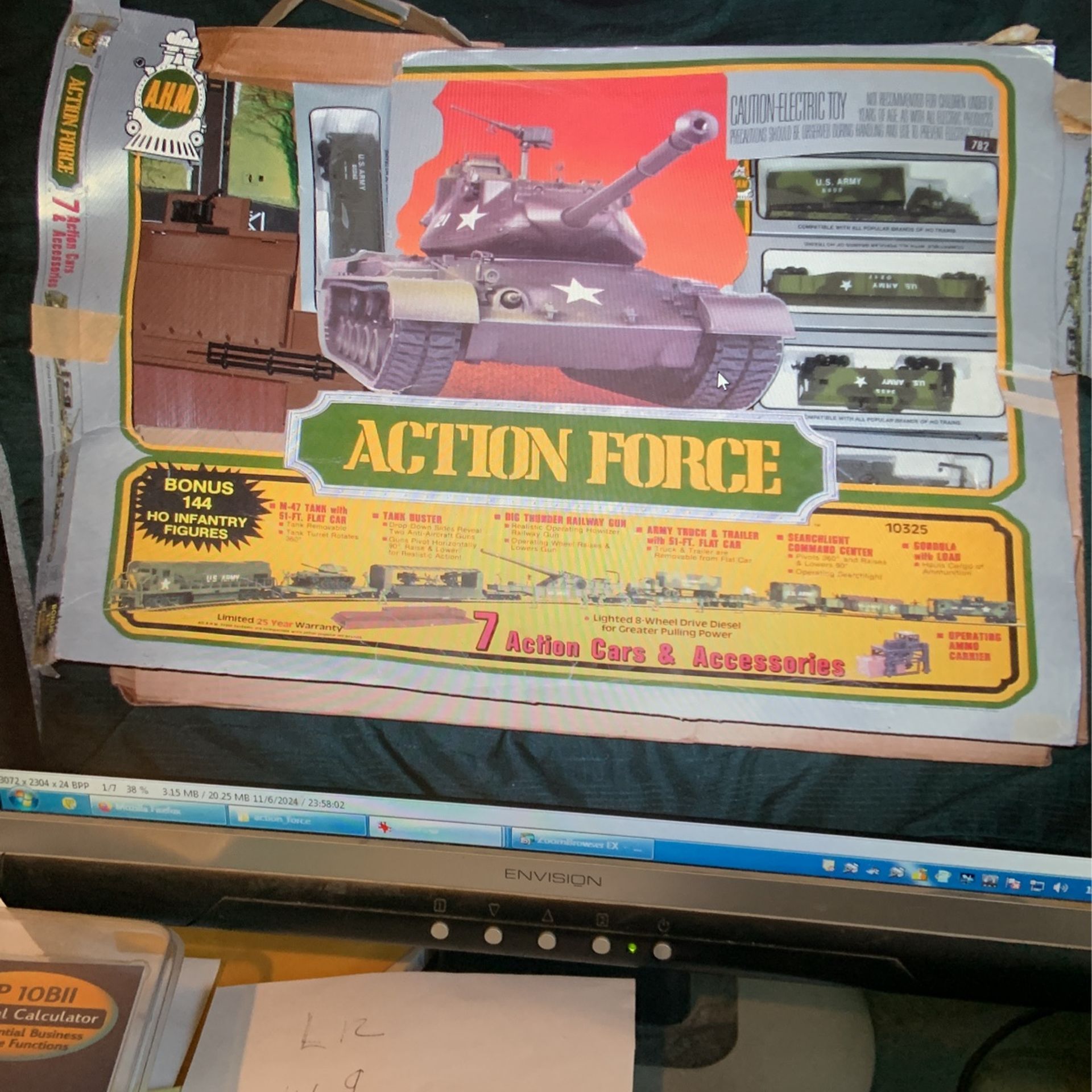 1982 Vintage Ahm Action Force Ho Army Train Set