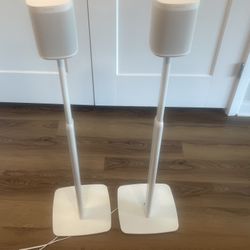Sonos One (Gen 2) Pair,  With Adjustable Stands
