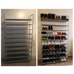 Brand New 10 Tier Shoes Tower Rack Organizer  It will fit 50 pair of shoes