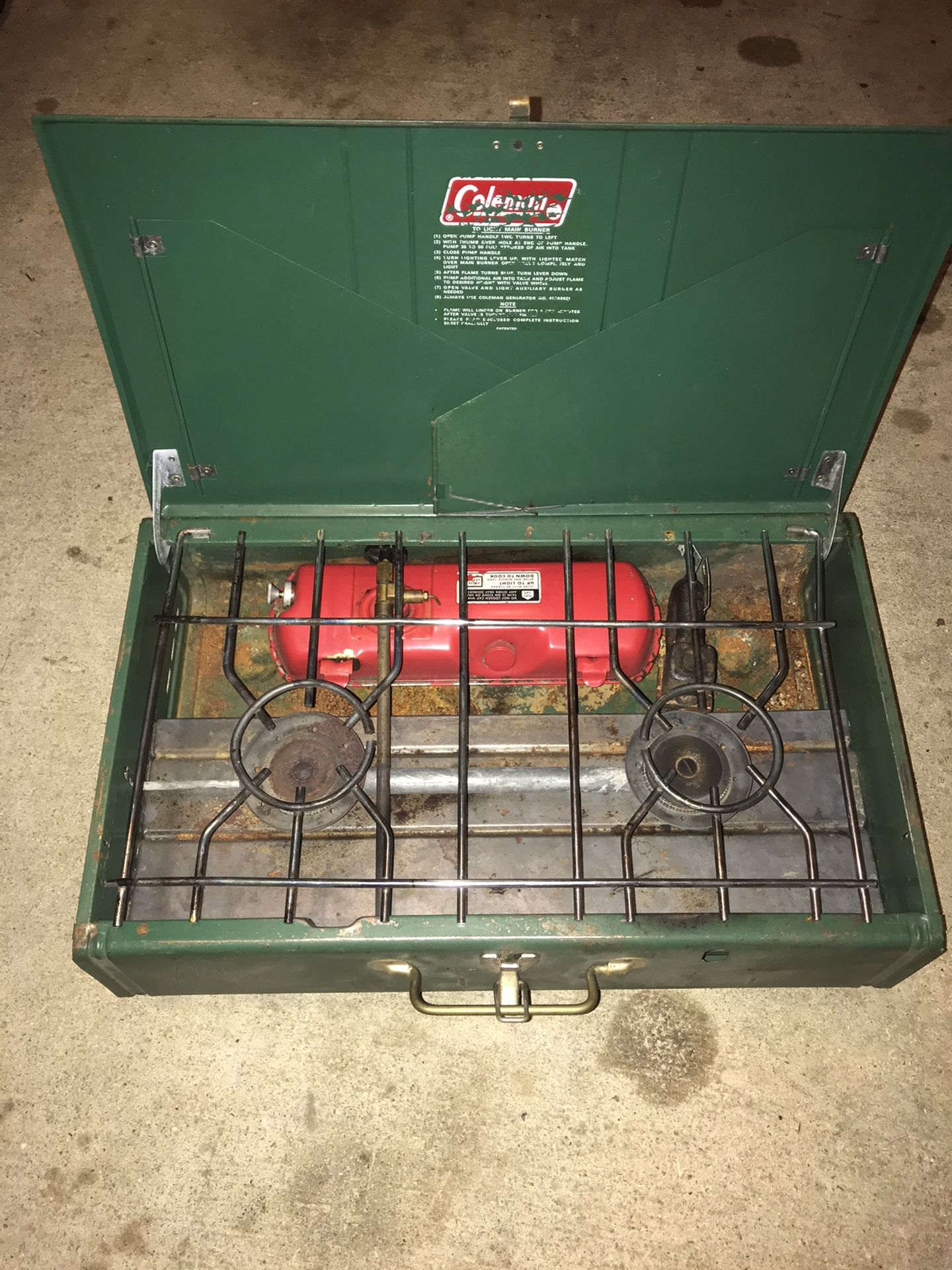 Coleman pop up camper stove