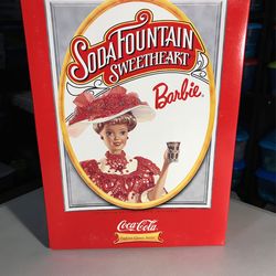 1996 Barbie Soda Fountain Sweetheart Coca Cola Classic Mattel 15762