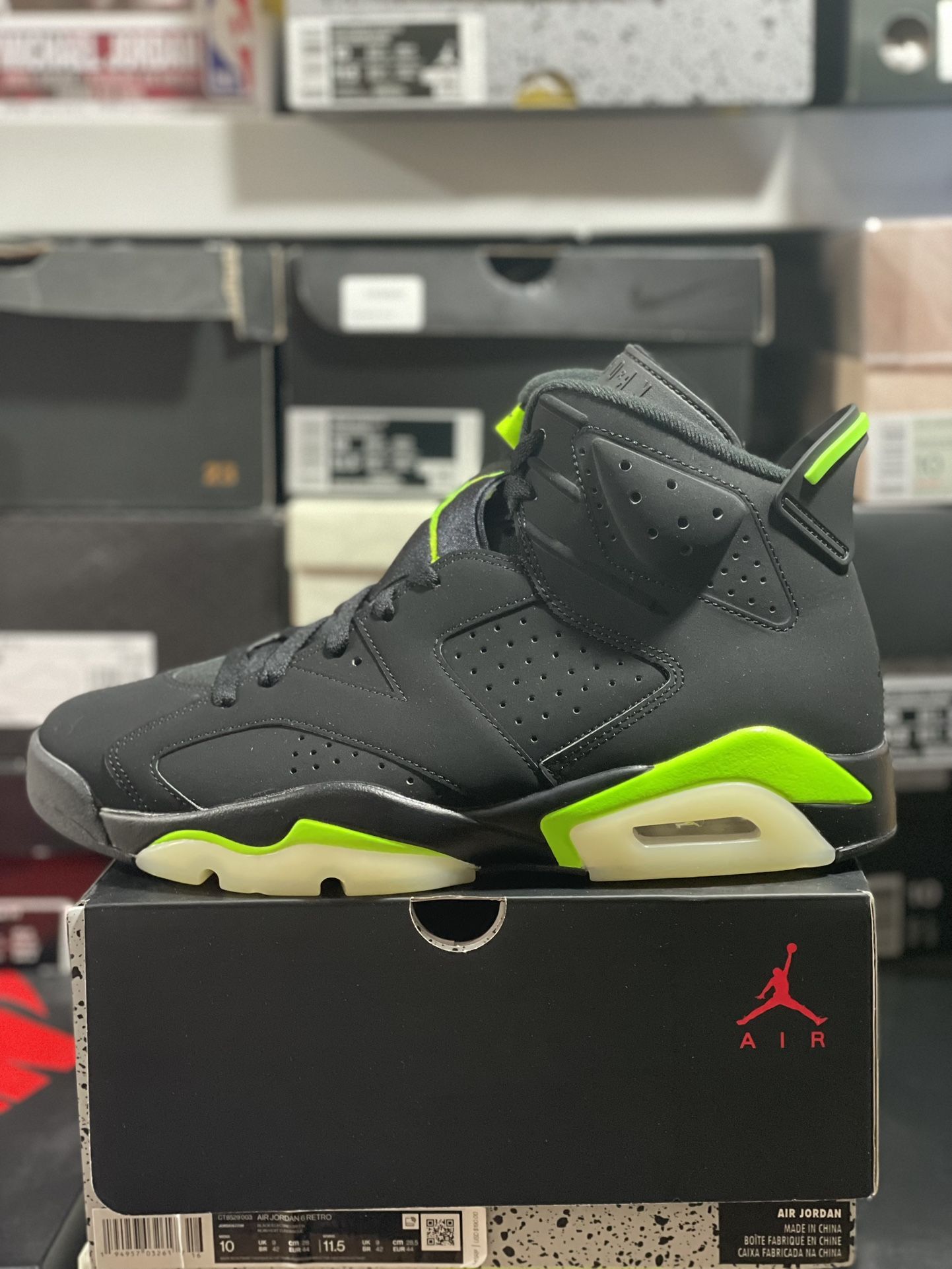 Jordan Retro 6 Electric Green size 10