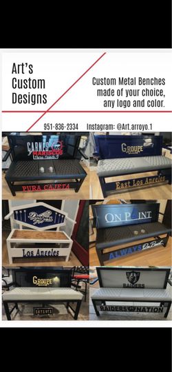 Custom metal benches