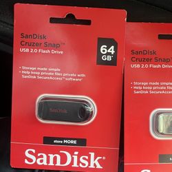 Sandisk 64GB Flash Drives (Band New)