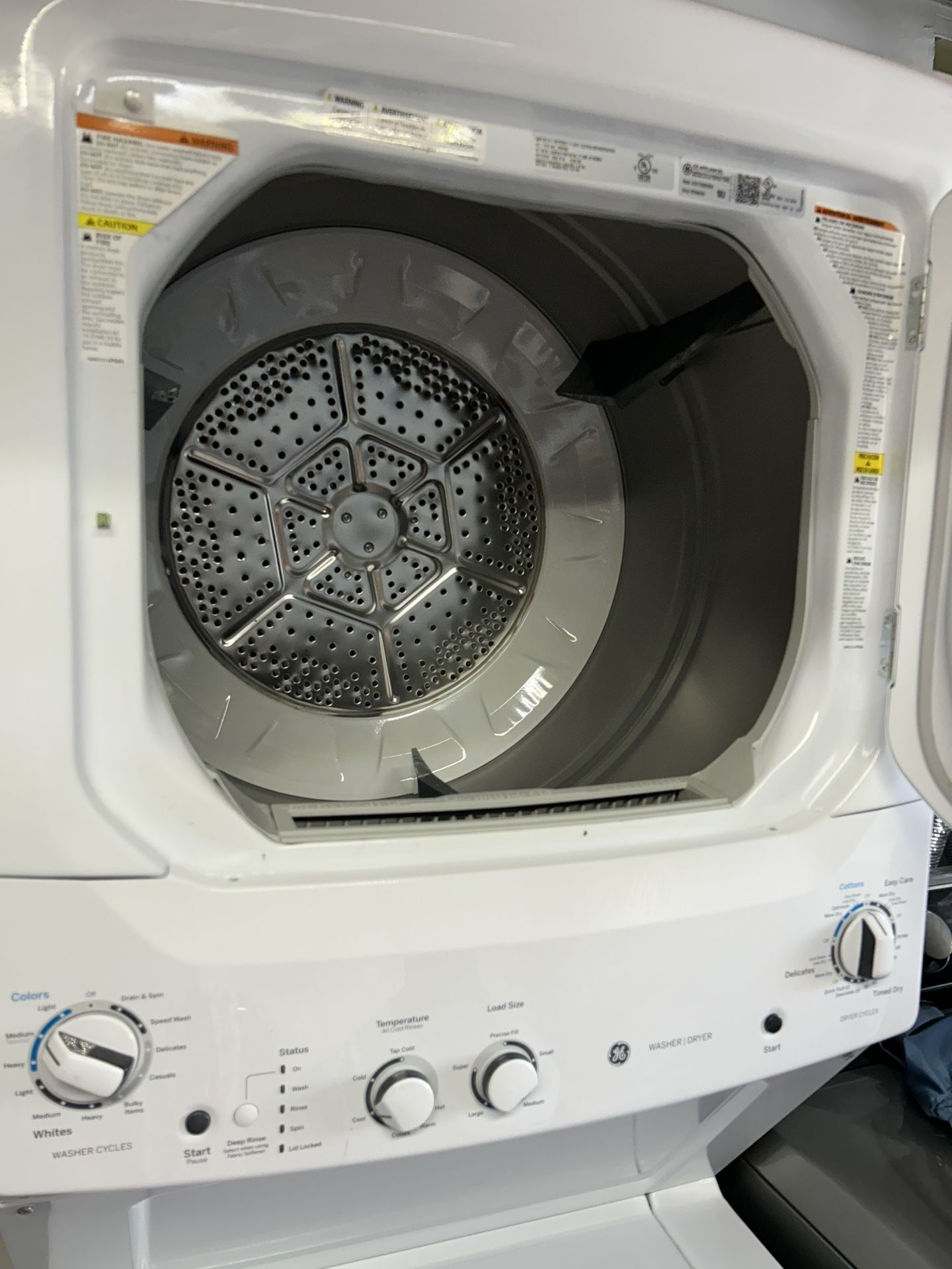 Almost NEW GE STACKABLE WASHER/DRYER