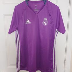 Adidas Purple Real Madrid Training Shirt L
