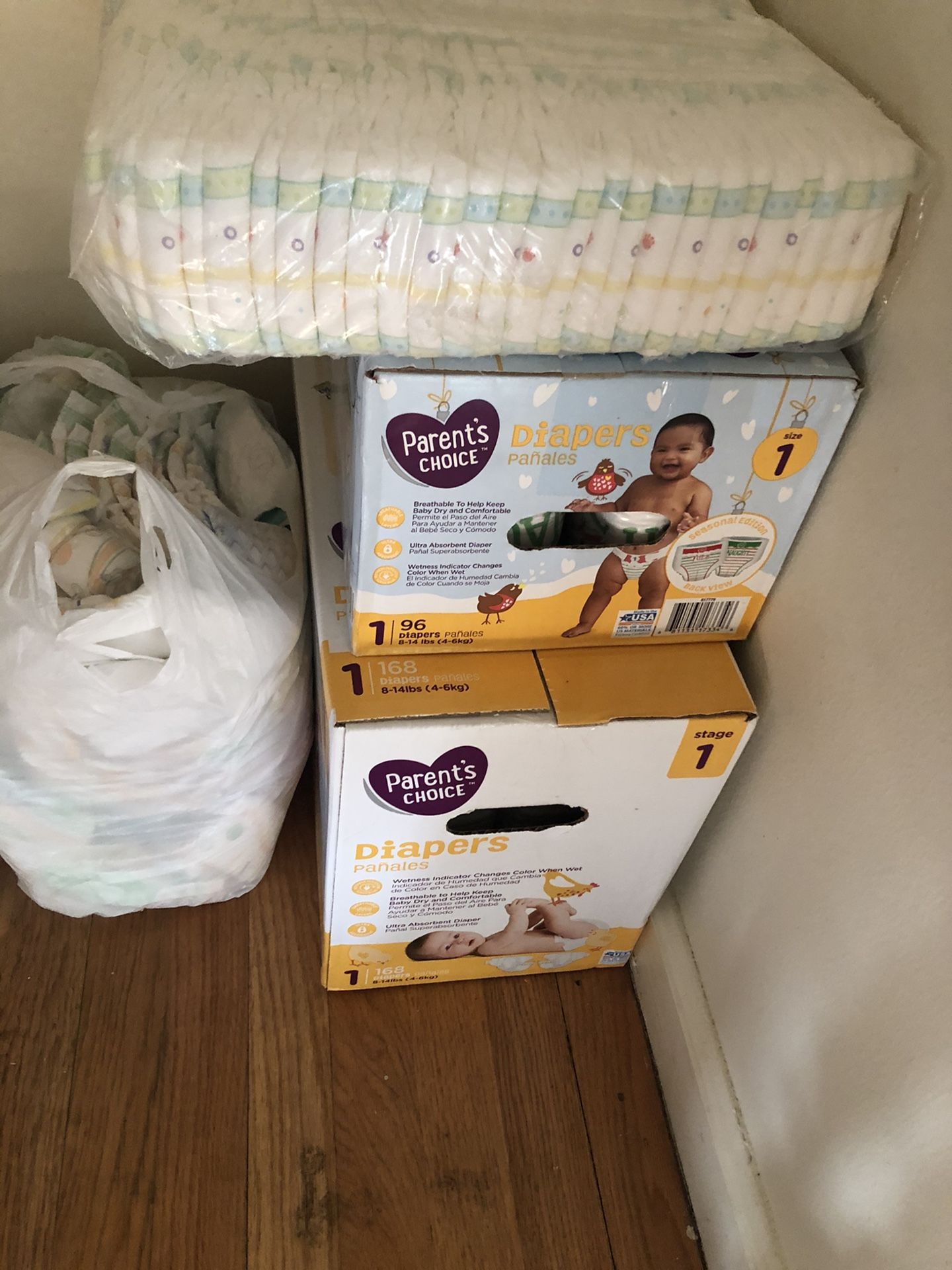 Size one diapers trade