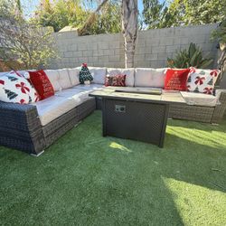 Brand New Patio Outdoor Furniture Set With Fire Pit 