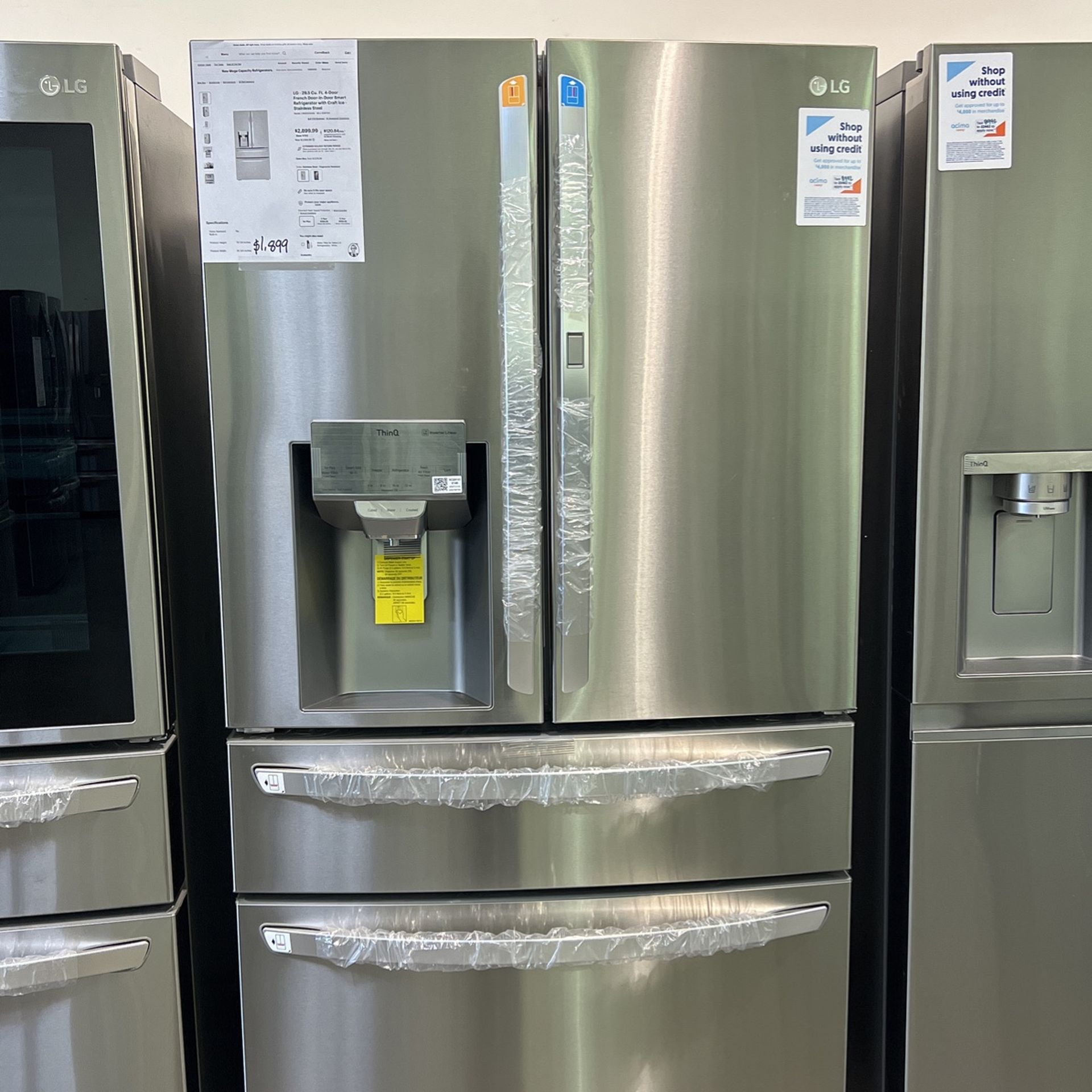 LG 29.5 Cu. Ft. 4 Door French Door in Door Smart Refrigerator with Craft Ice Stainless Steel,All Products : American Fashion Style Bags On Sale