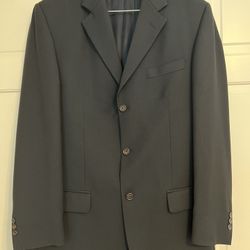 Men’s Pronto Uomo Wool Sport Coat 41 Tall, Navy