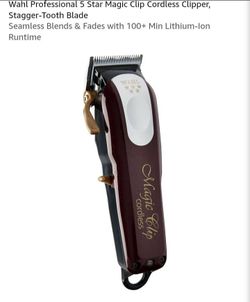 NEW WAHL PROFESSIONAL 5 STAR MAGIC CLIP CORDLESS CLIPPER