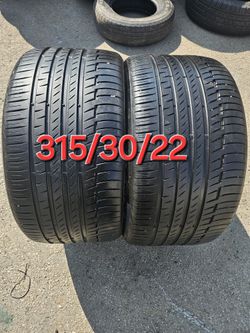 2 Like New Continental Tires 315/30/22 $500 For Both Install  And Balance Included 