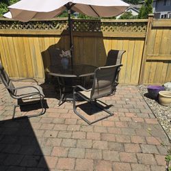 Outside Table Set with Canopy 