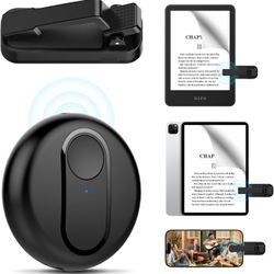 Remote Control Page Turner for Kindle Paperwhite Oasis Kobo eReaders, Camera Shutter Selfie Controller, Remote Page Turner for iPad Tablets Reading No