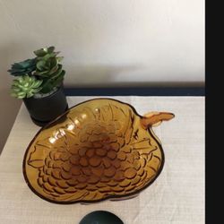 Stunning vintage 70’s amber large bowl