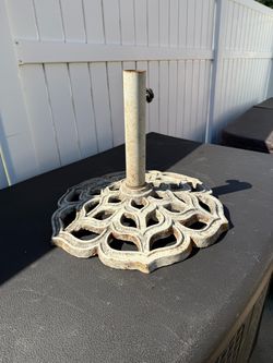 HEAVY DUTY CAST IRON UMBRELLA STAND 18” BASE