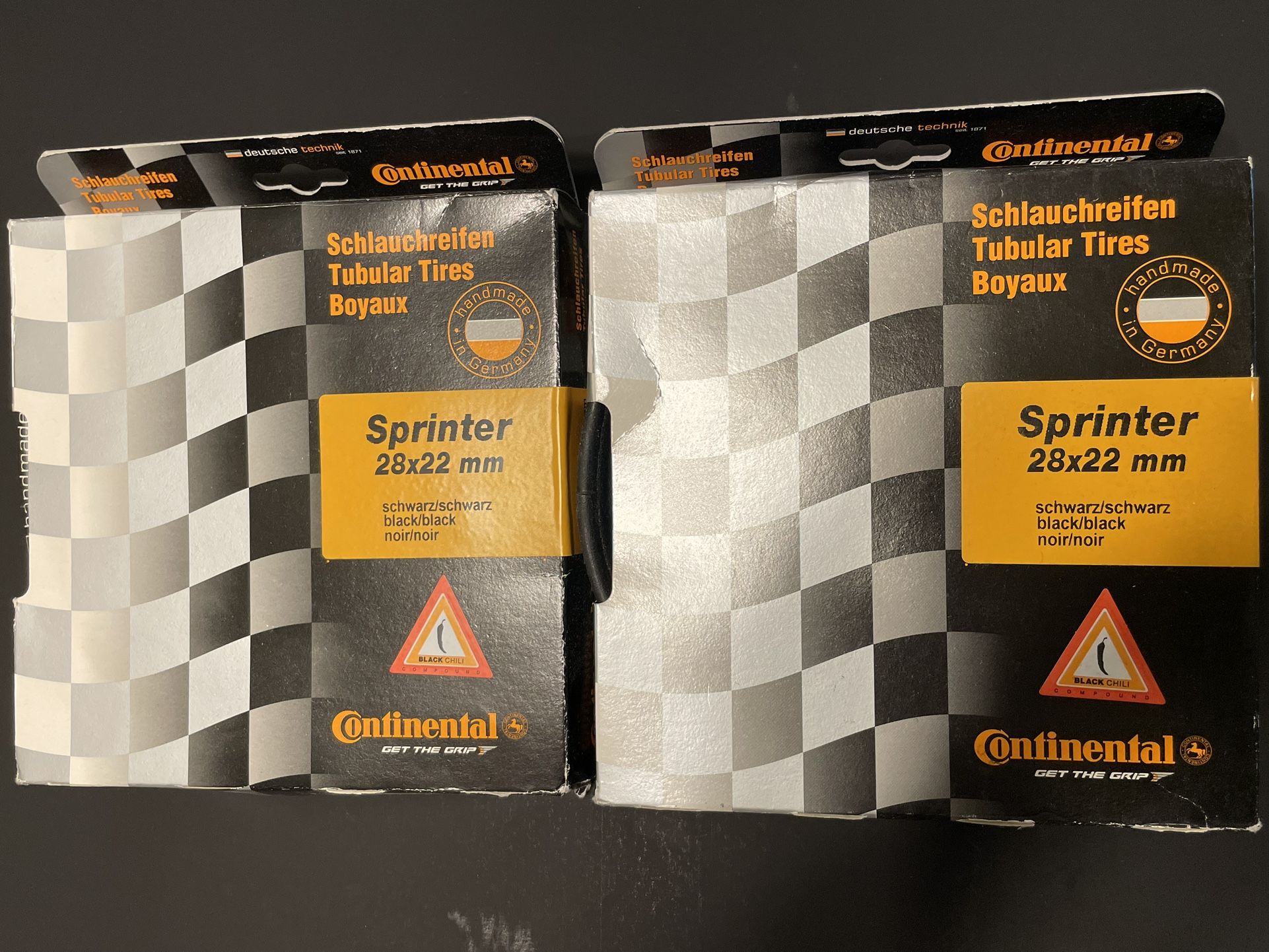 Continental Sprinter Gatorskin Tubular Road Bicycle Tires Set Of 2