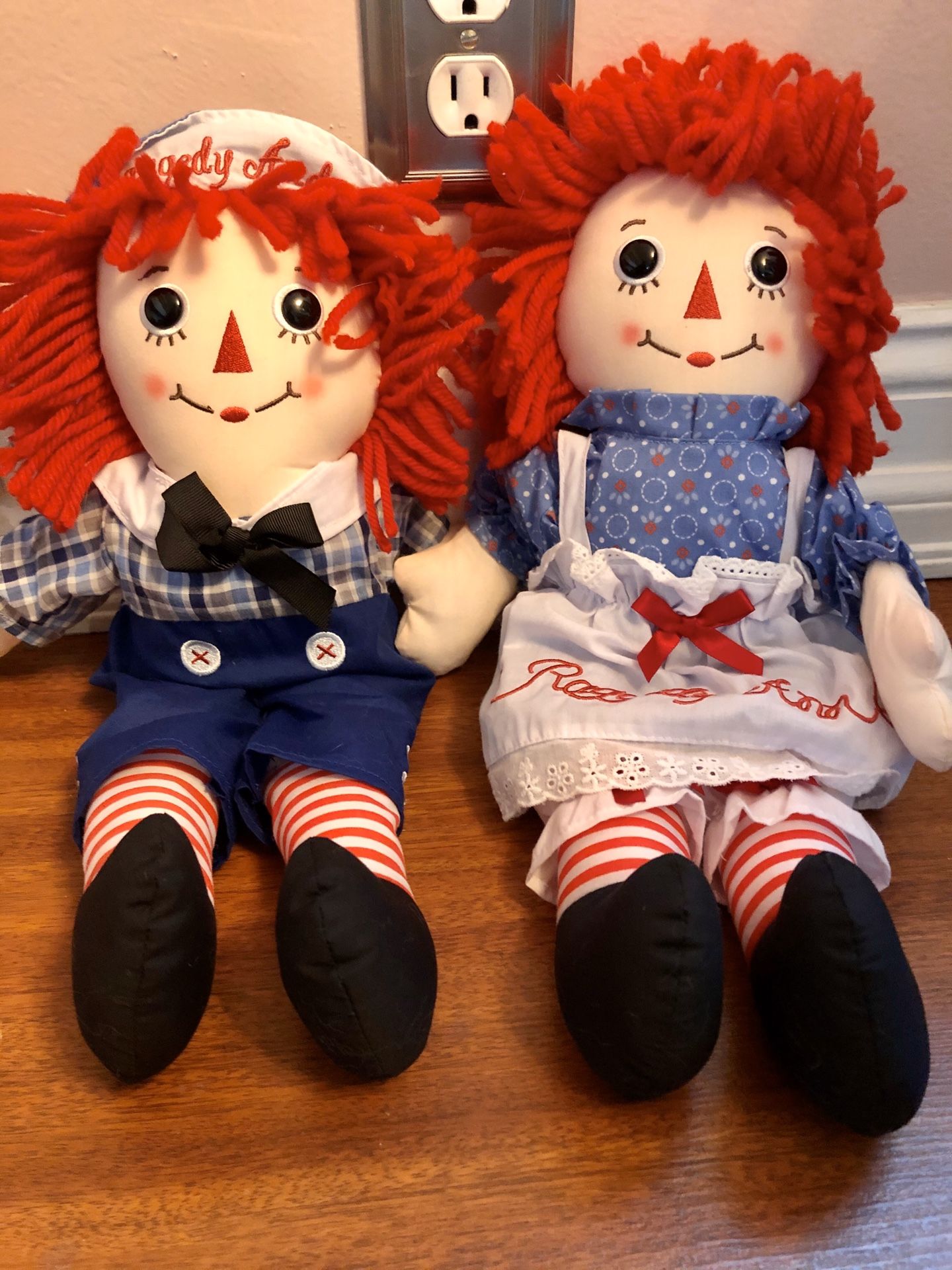 Brand New Raggedy Ann & Andy Stuffed Animal Dolls