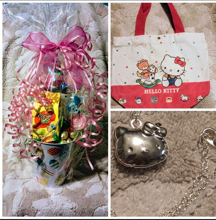 Hello Kitty Easter Basket ( New) 