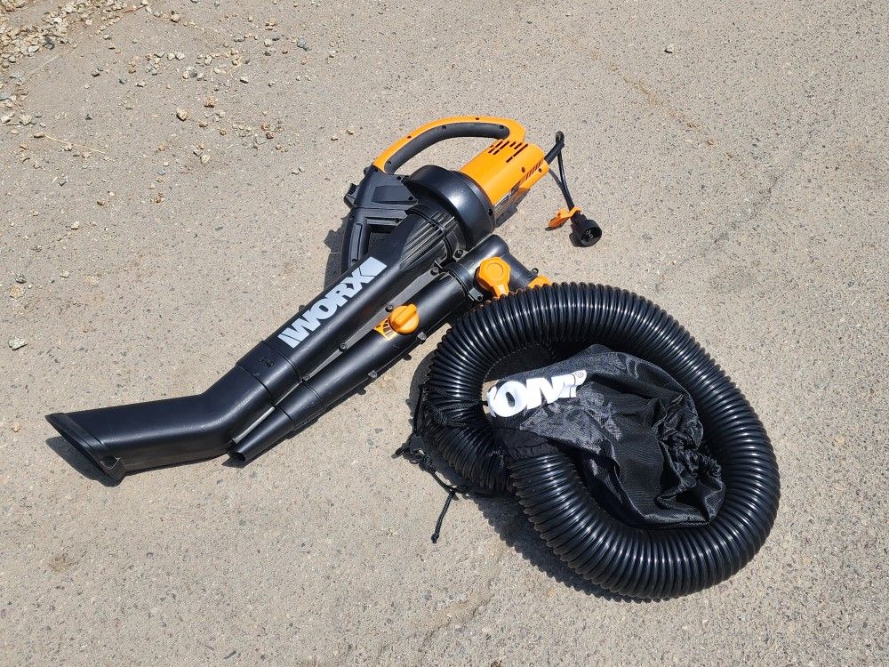 WORX WG505 Trivac 12 Amp 3-in-1 Electric Leaf Blower