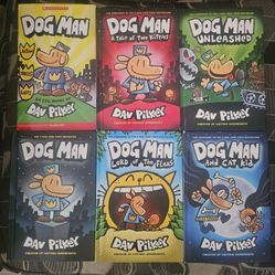 Dog man books, all for 15 bucks