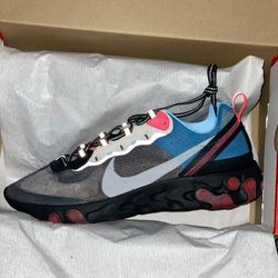 NIKE REACT ELEMENT 87 BLUE CHILL
SOLAR RED w/Receipt!