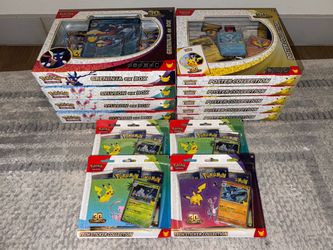 Pokemon 30th Celebration Sealed - Sylveon Greninja ex Boxes, Tech Stickers