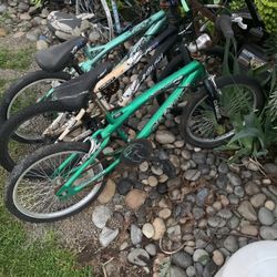 Three 20” BMX Style Bikes