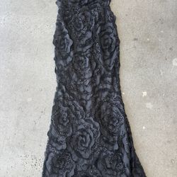 Black Beaded Gown 