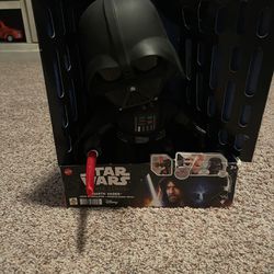 Star Wars Obi-wan kenobi darth Vader plush toy voice changer & light up weapon